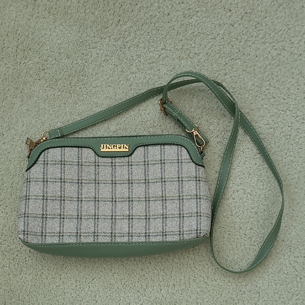 Jingpin Plaid Crossbody Purse